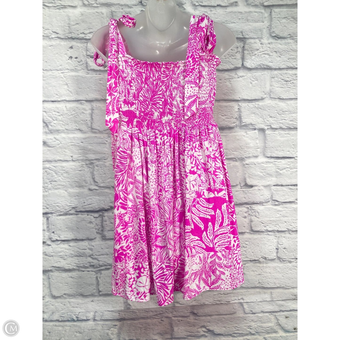 Romper Designer By Lilly Pulitzer In Purple & White, Size: L
