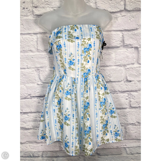 Romper By Mable In Blue & White, Size: M