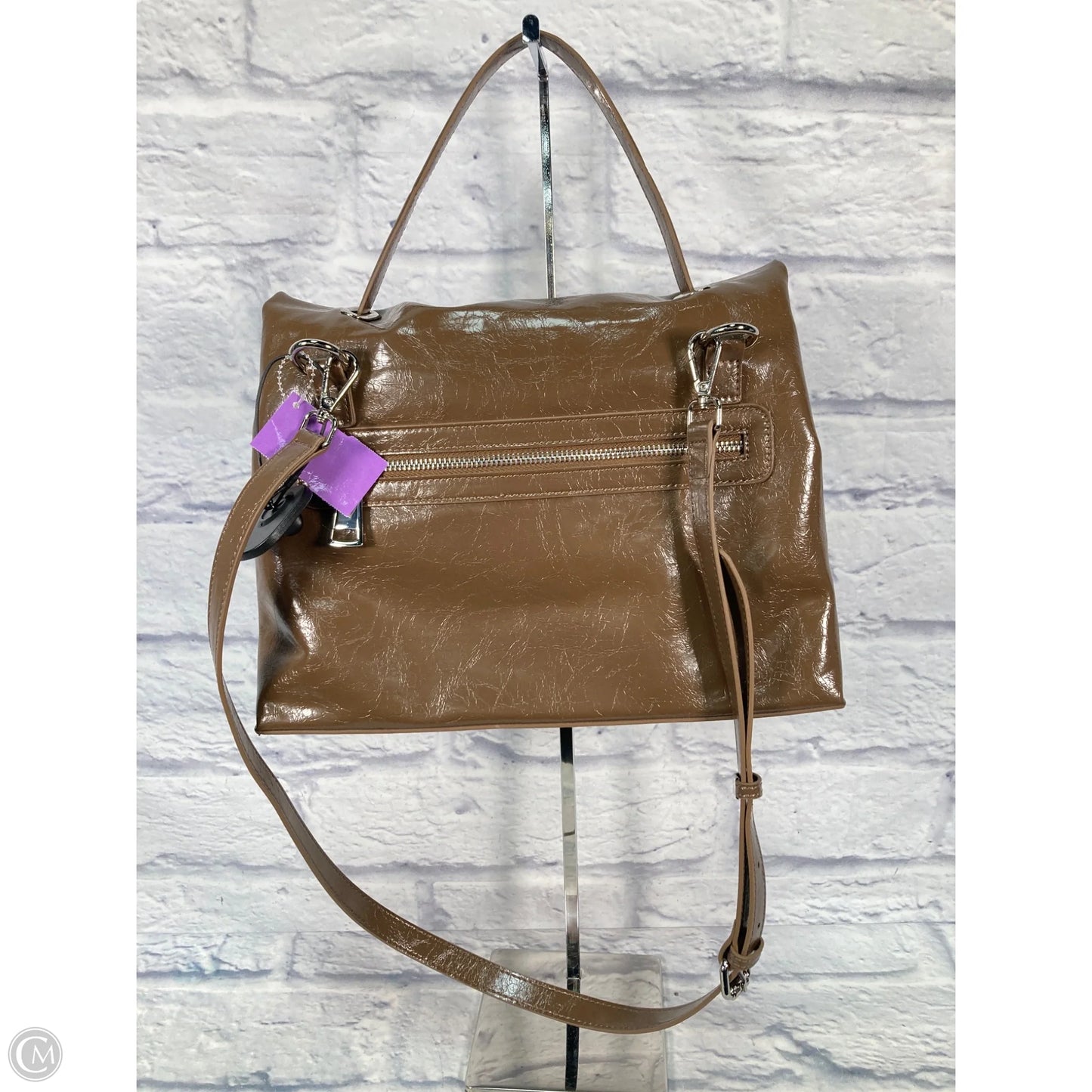 Crossbody Leather By Clothes Mentor, Size: Medium