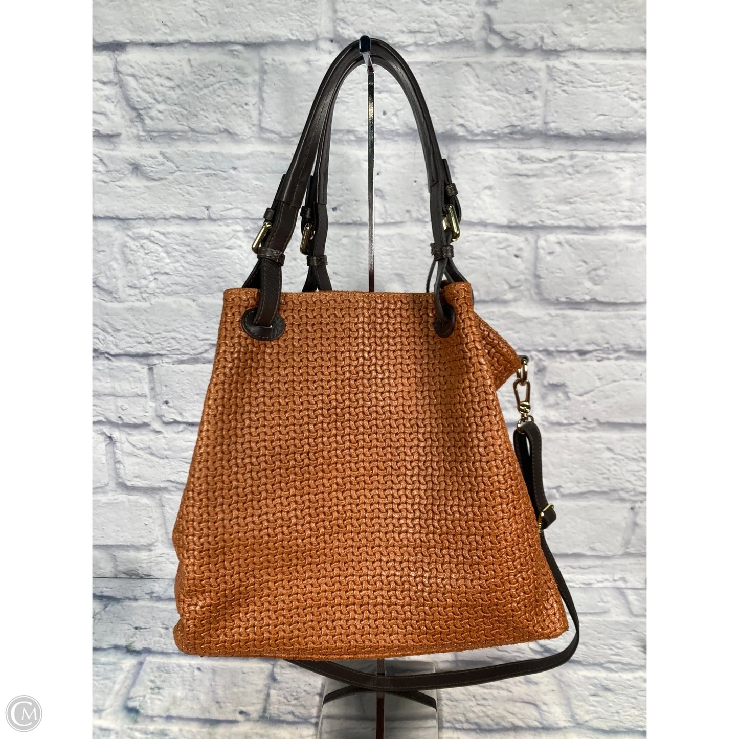 Handbag Leather By Clothes Mentor, Size: Large