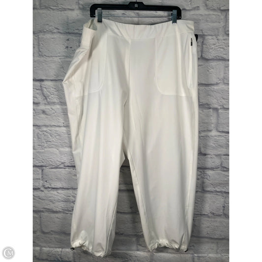 Athletic Pants By Chicos In White, Size: 20