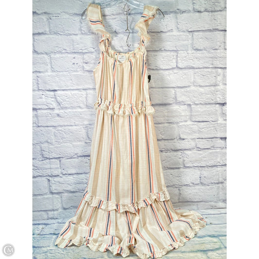 Dress Designer By Misa In Cream & Pink, Size: M