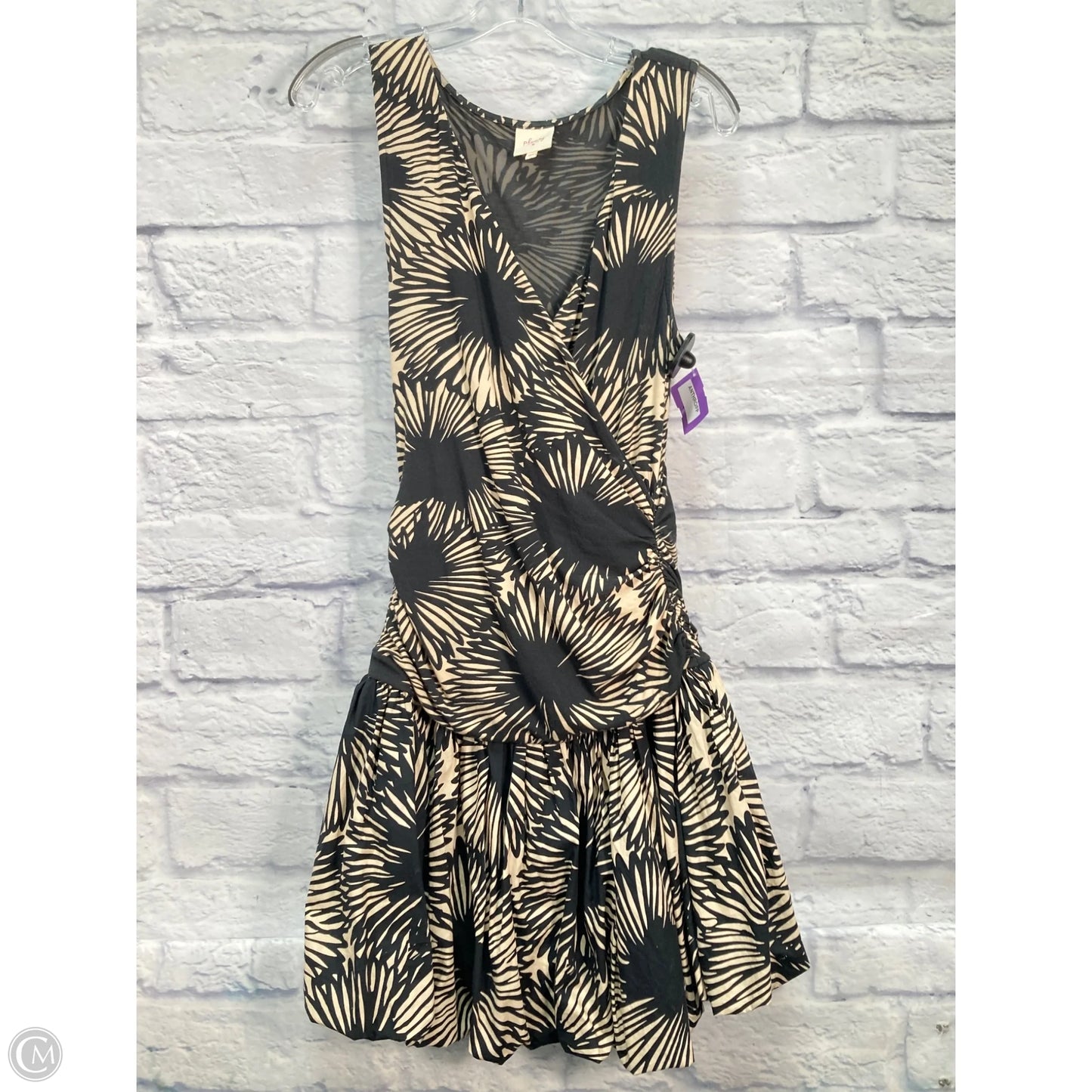 Dress Casual Short By Tracy Reese In Black & Cream, Size: Xs