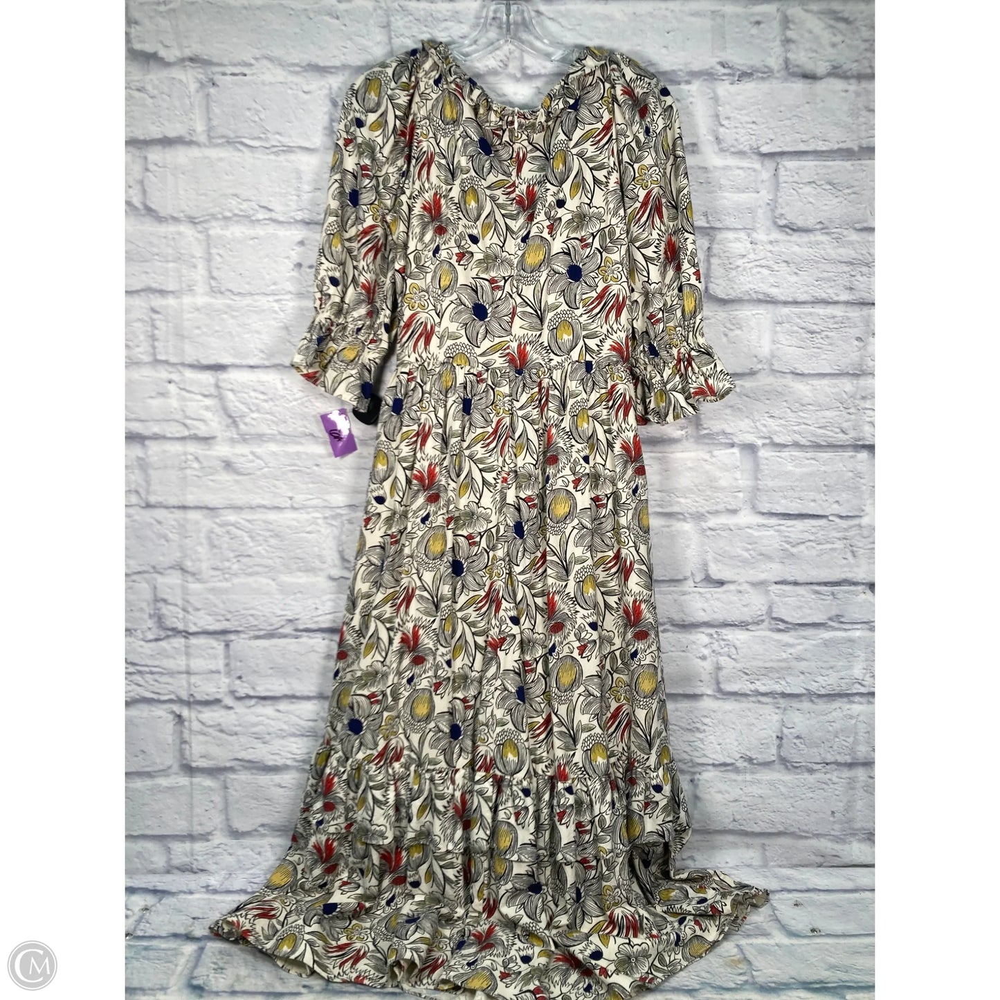 Dress Casual Maxi By Clothes Mentor In Black & Cream, Size: S
