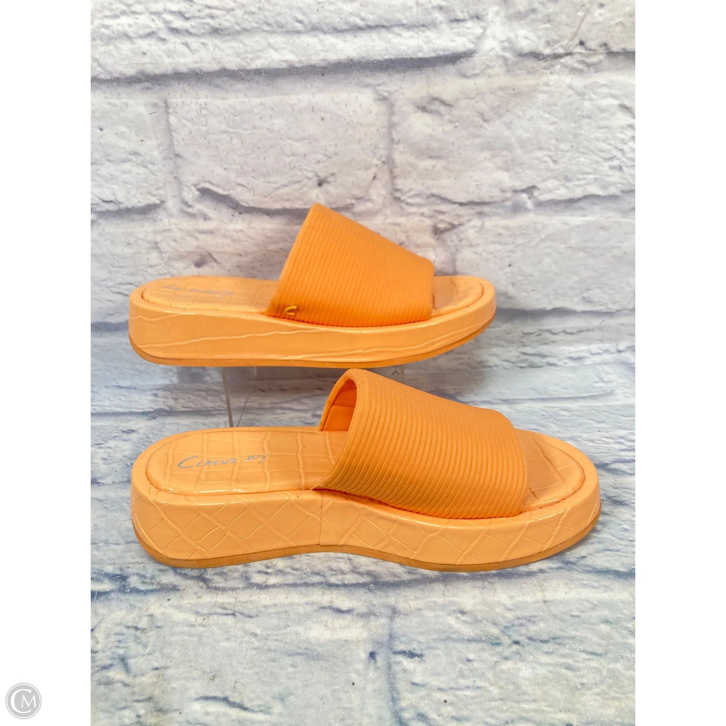 Sandals Heels Platform By Circus By Sam Edelman In Orange, Size: 9