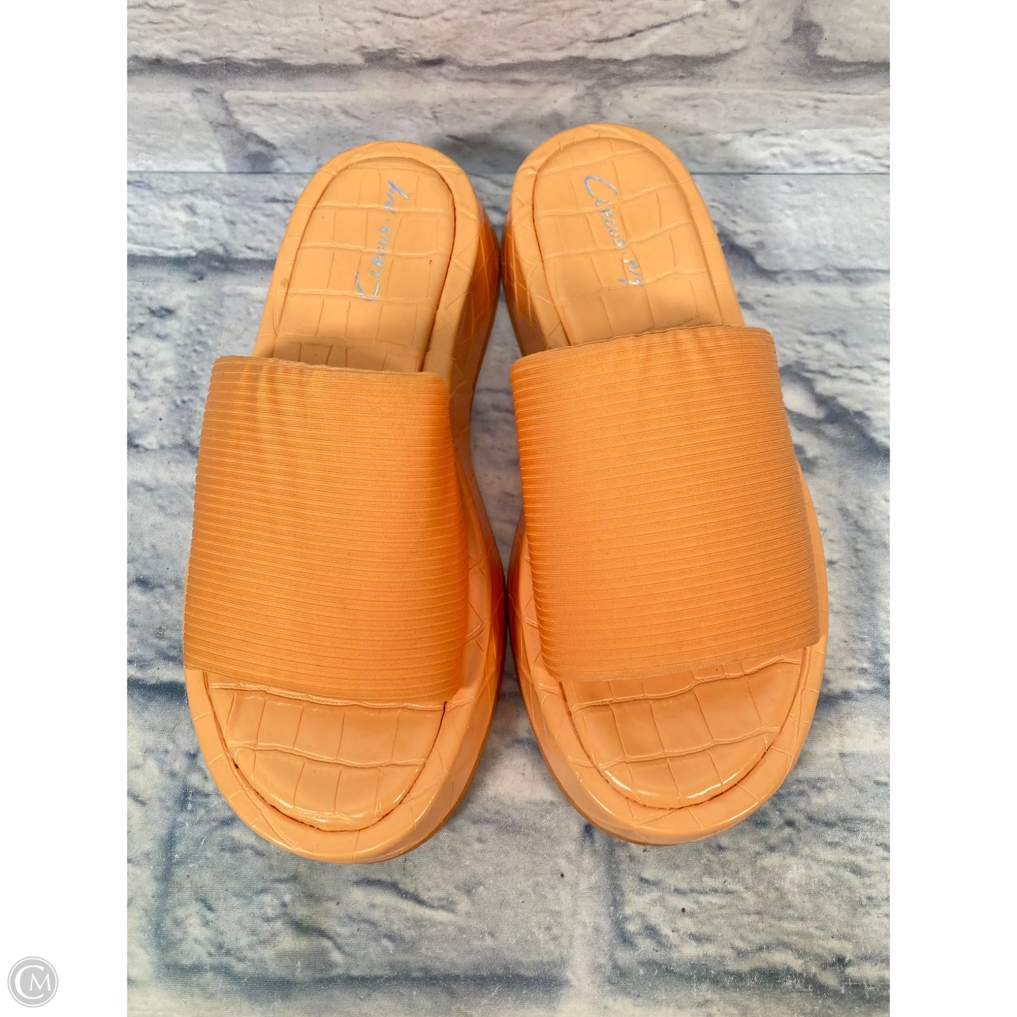 Sandals Heels Platform By Circus By Sam Edelman In Orange, Size: 9