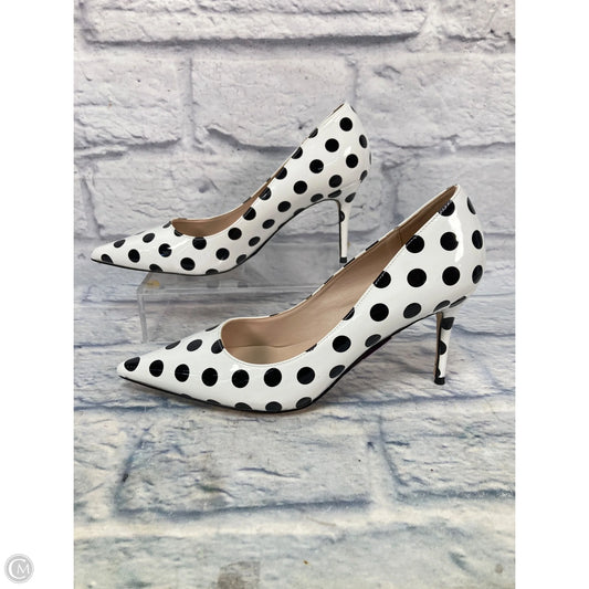 Shoes Heels Kitten By Clothes Mentor In Polkadot Pattern, Size: 8.5