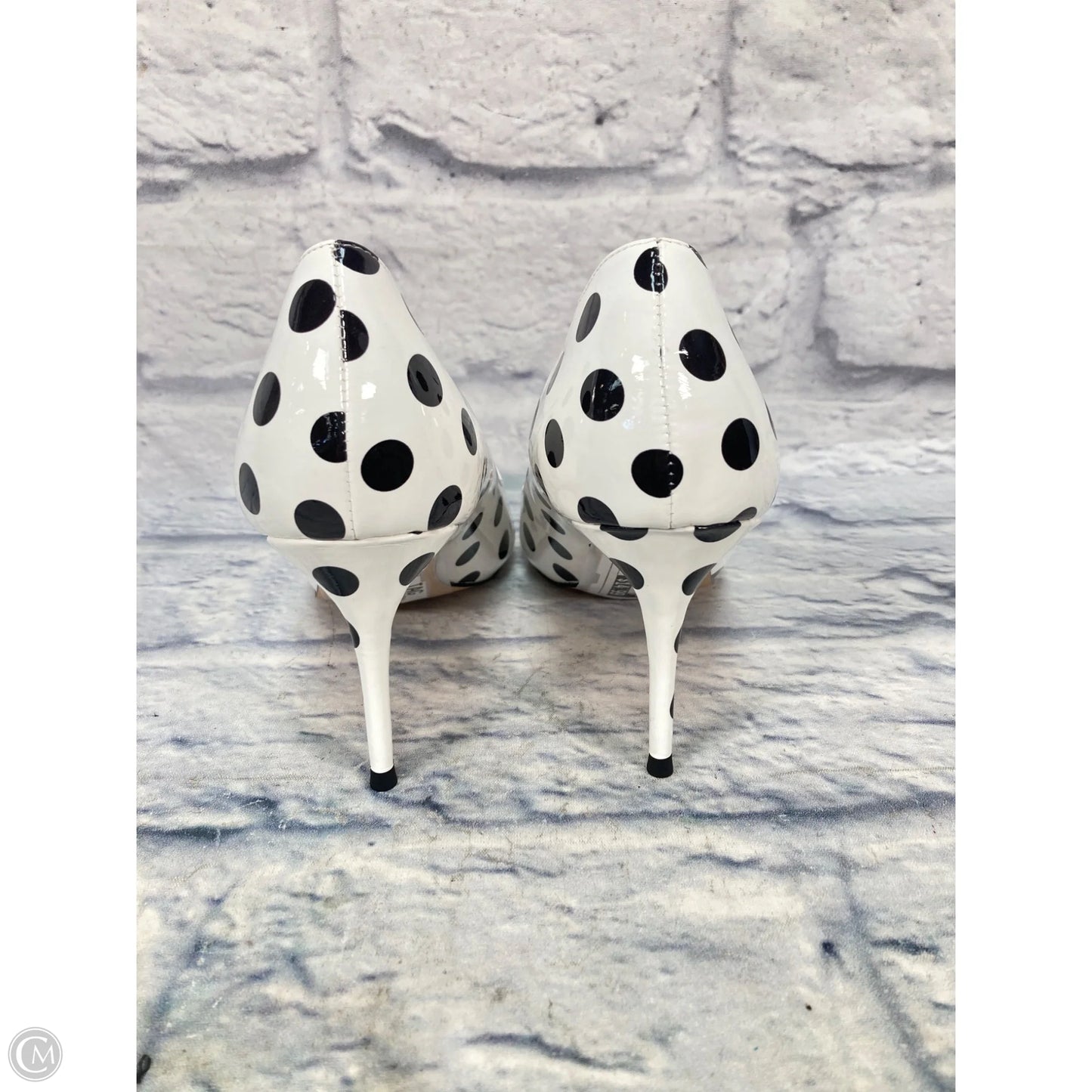 Shoes Heels Kitten By Clothes Mentor In Polkadot Pattern, Size: 8.5