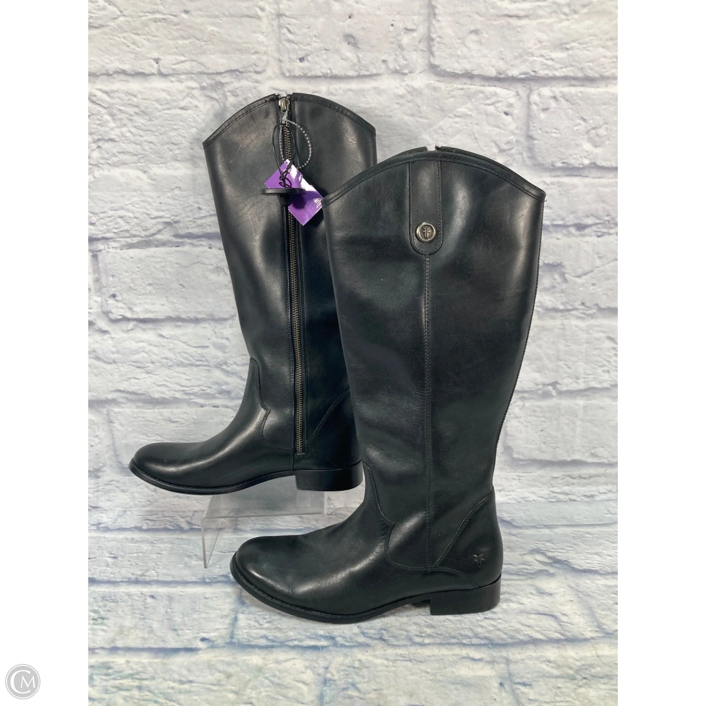 Boots Designer By Frye In Black, Size: 8.5
