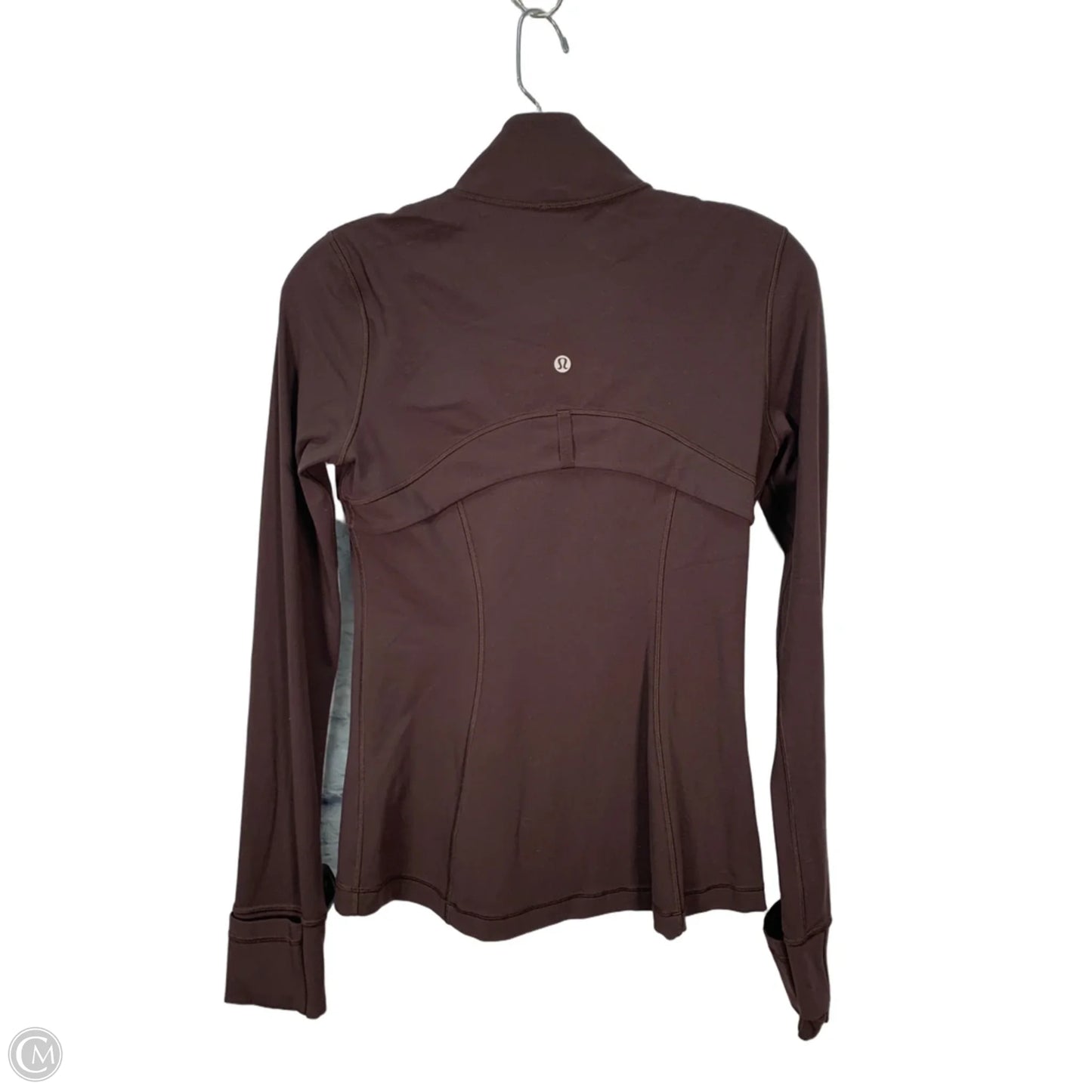 Athletic Jacket By Lululemon In Brown, Size: S