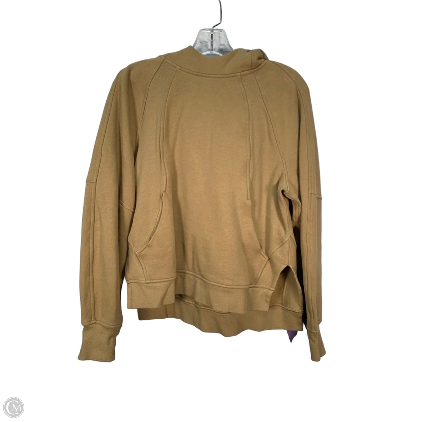 Athletic Sweatshirt Hoodie By Lululemon In Brown, Size: Xs