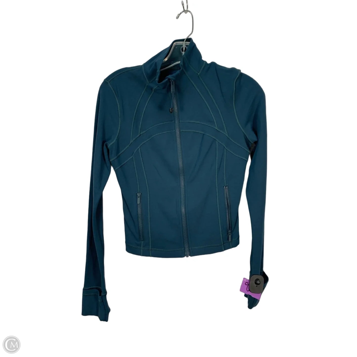 Athletic Jacket By Lululemon In Blue, Size: S