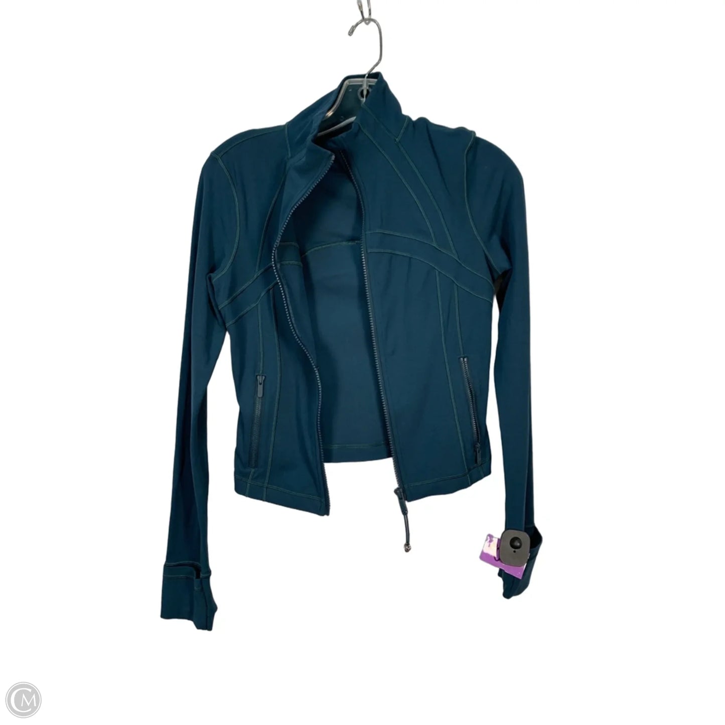 Athletic Jacket By Lululemon In Blue, Size: S
