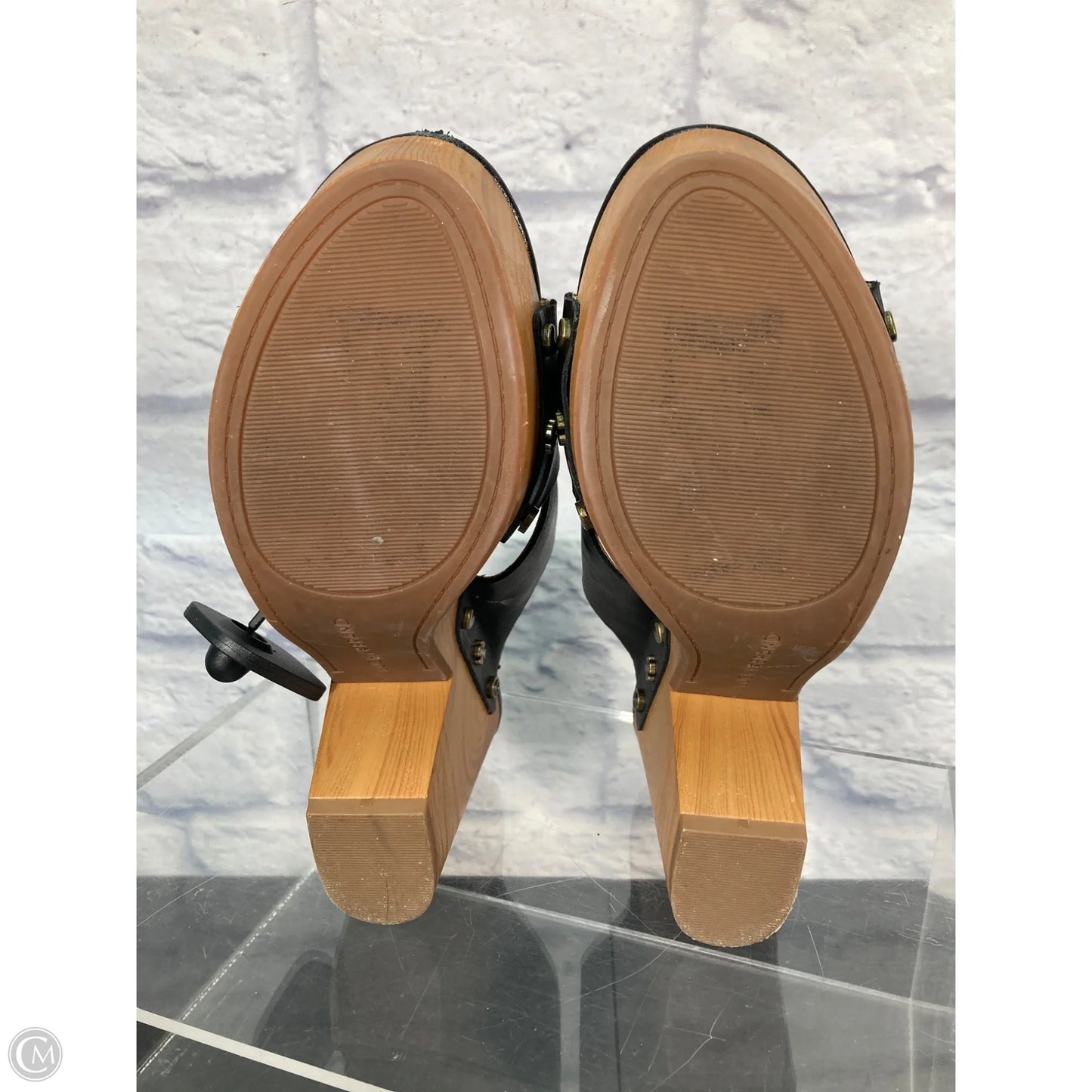Sandals Heels Platform By Lucky Brand In Black, Size: 6.5