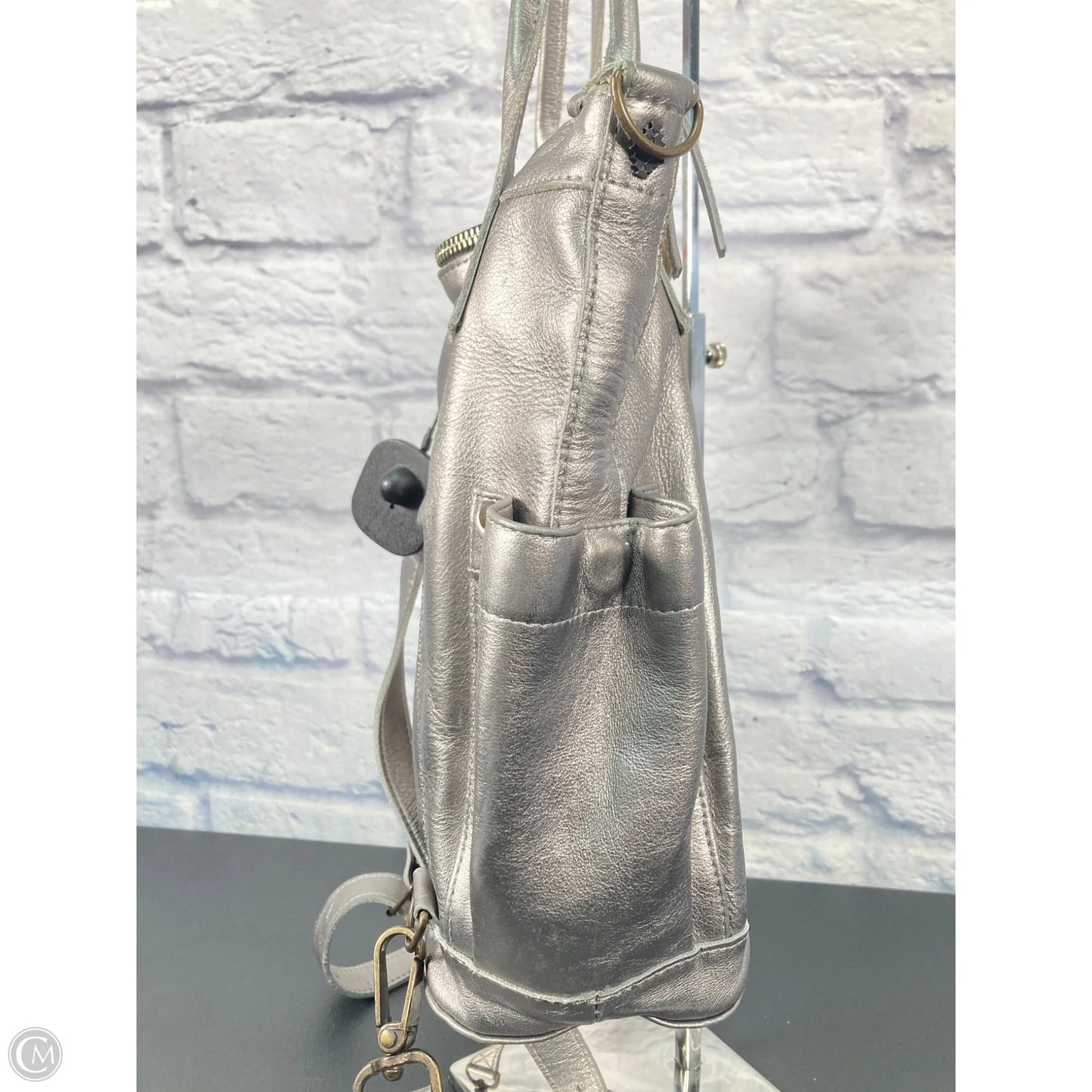 Handbag Leather By Clothes Mentor, Size: Large