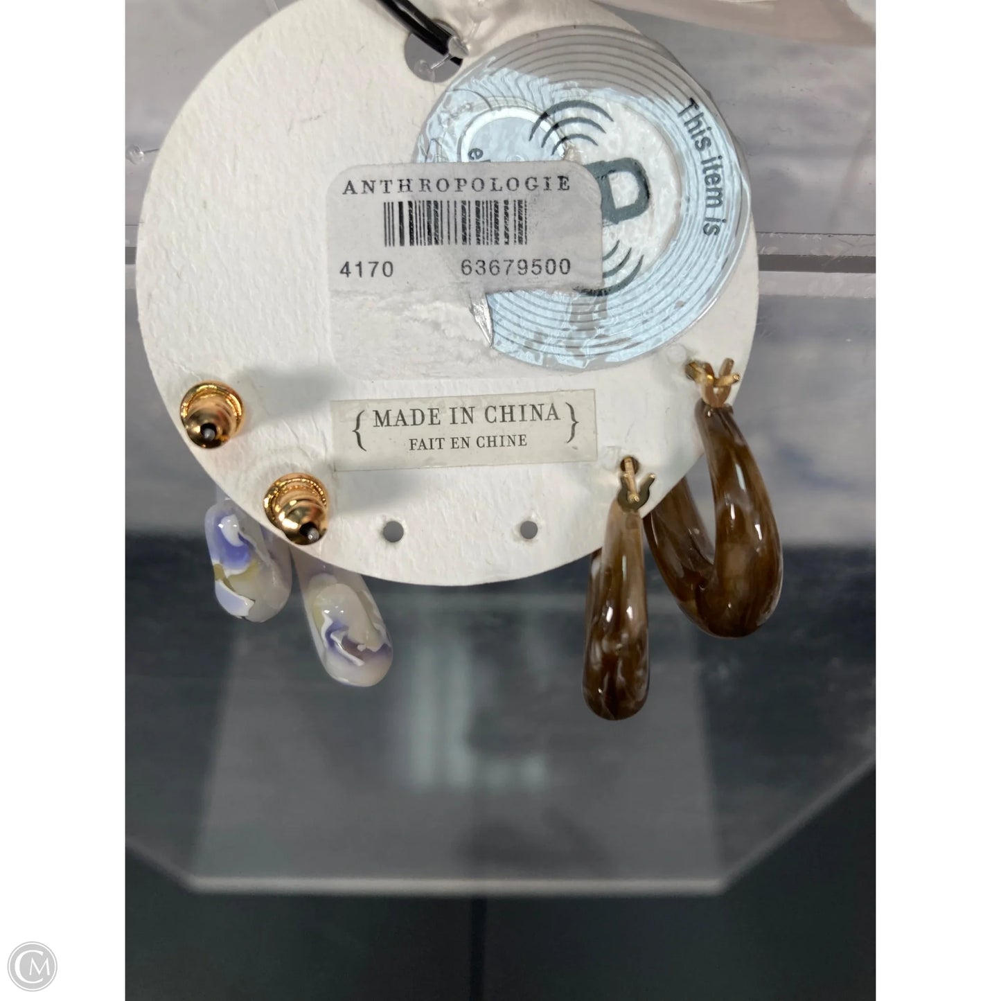 Earrings Hoop By Anthropologie, Size: 02 Piece Set