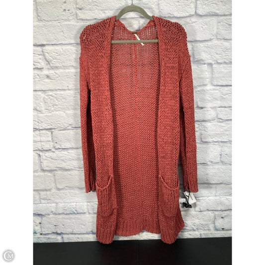 Cardigan By Free People In Red, Size: S