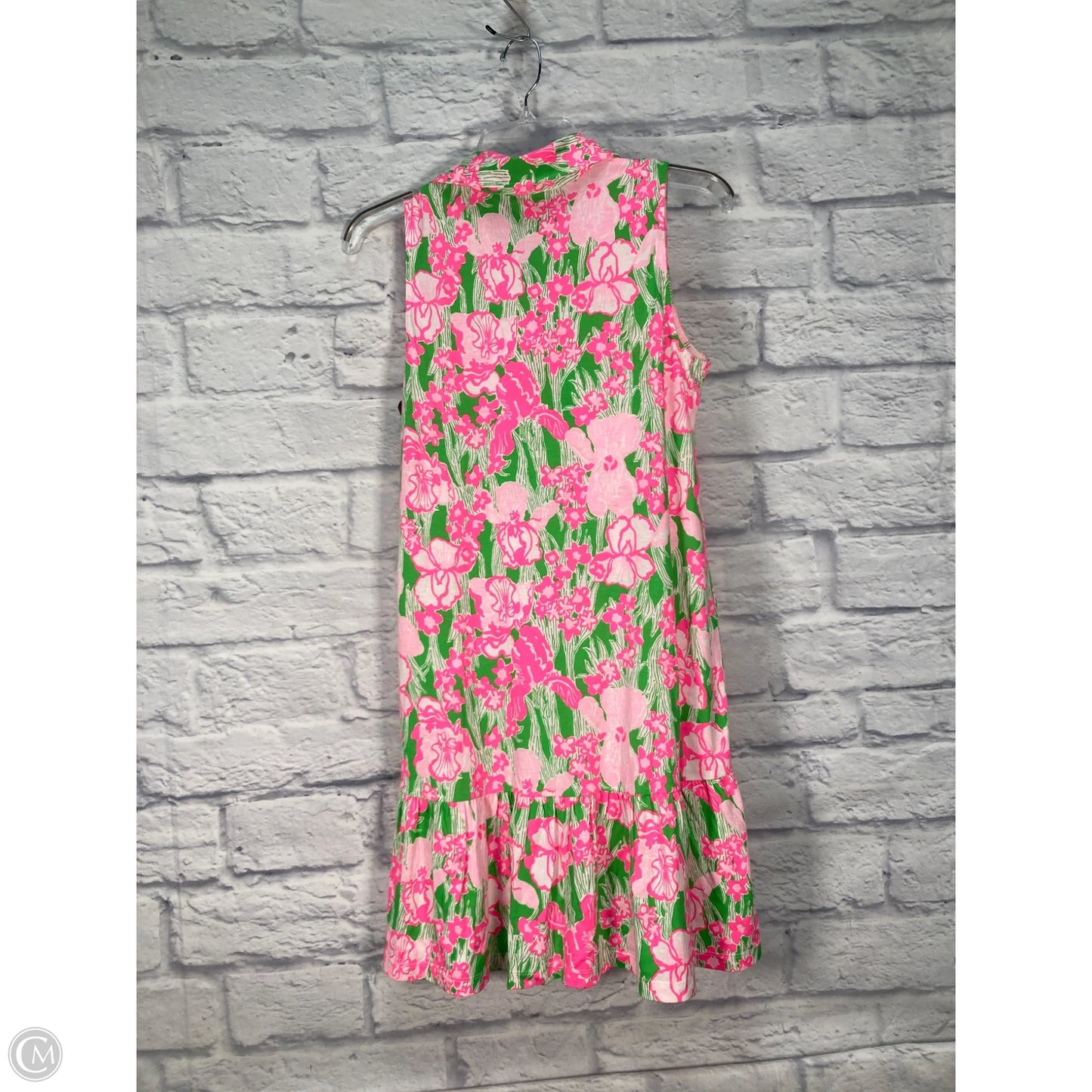 Dress Designer By Lilly Pulitzer In Green & Pink, Size: Xs