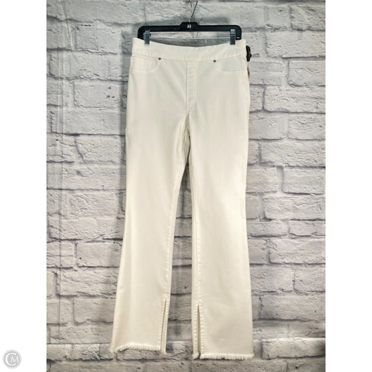 Jeans Boot Cut By Chicos In White Denim, Size: 6