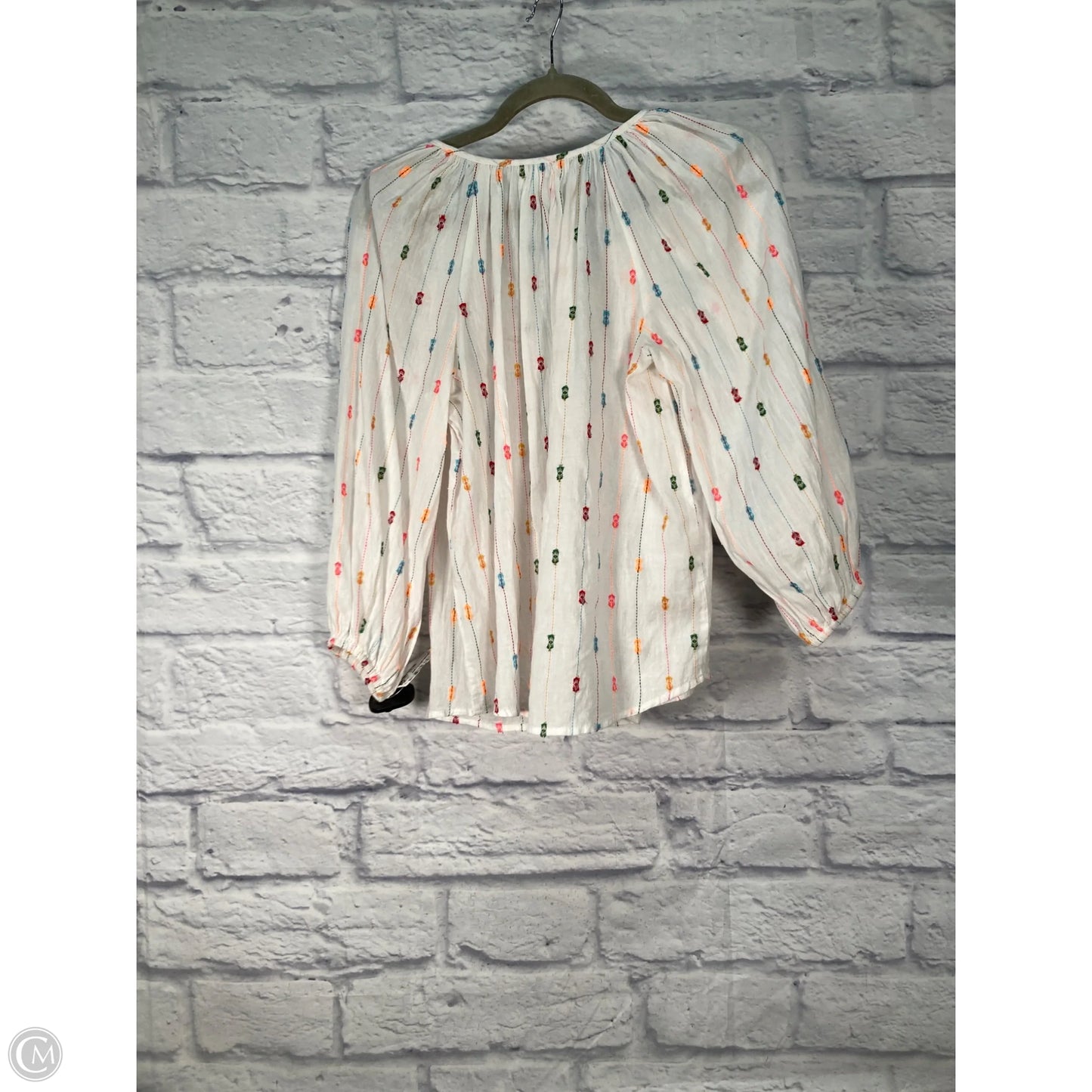 Top Long Sleeve By Velvet By Graham & Spencer In White, Size: S