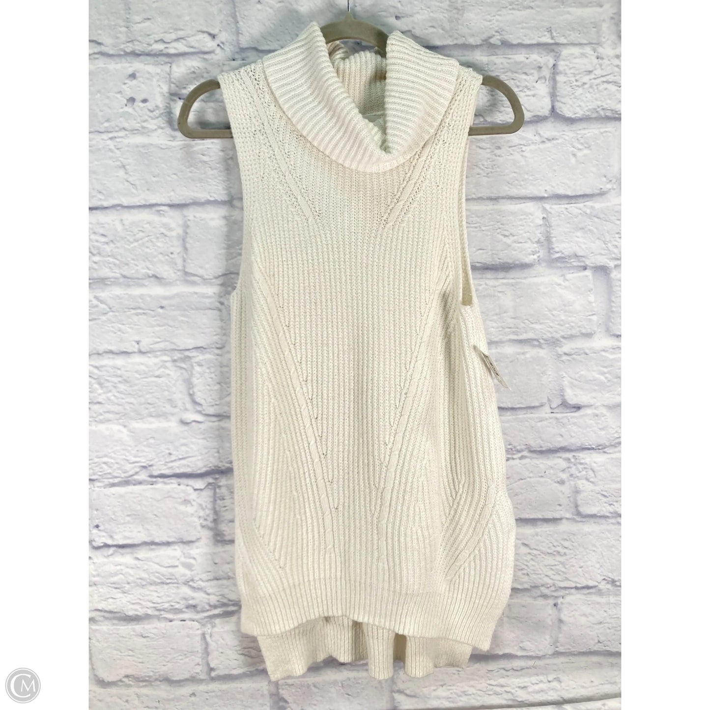 Vest Sweater By Anthropologie In Cream, Size: Xs
