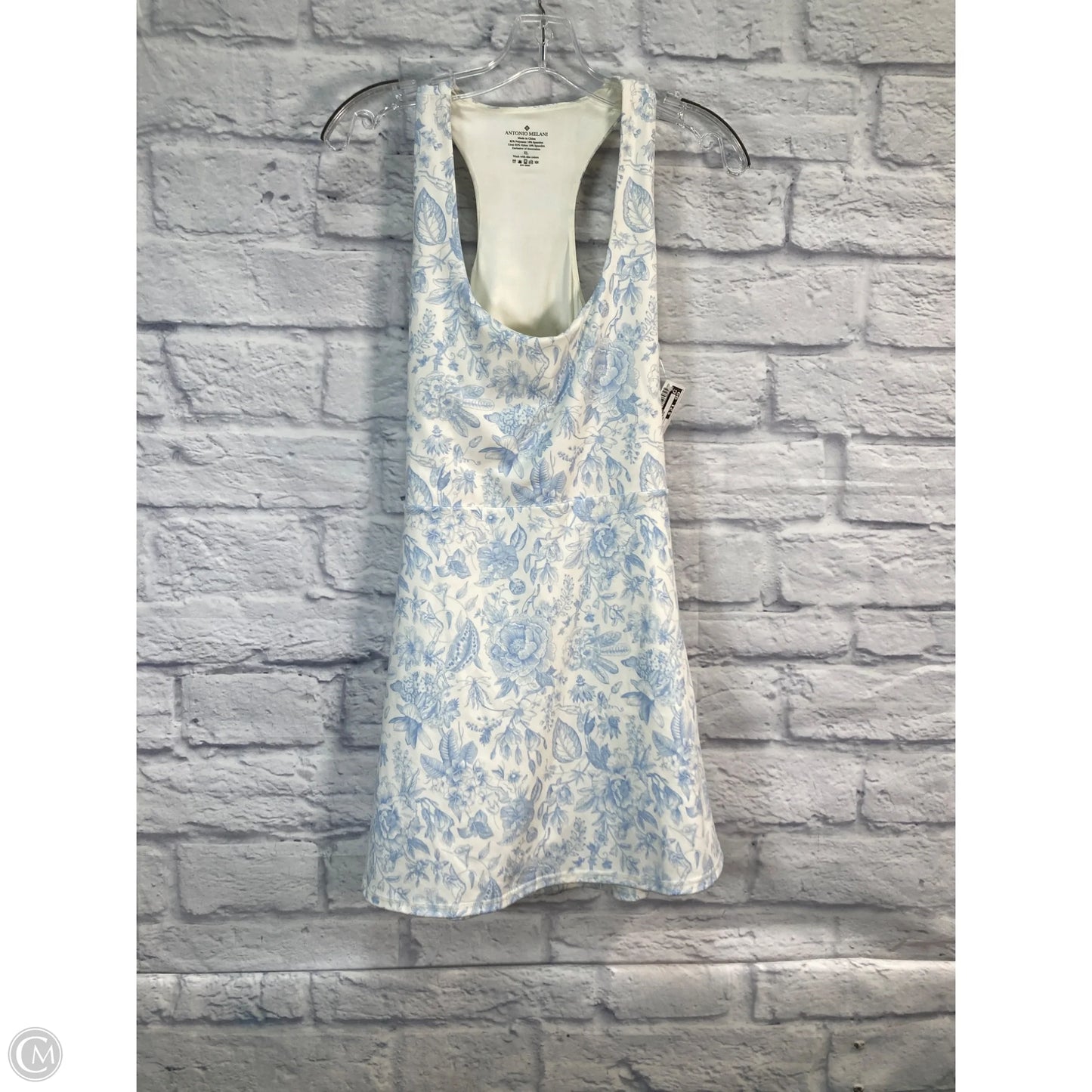 Athletic Dress By Antonio Melani In Blue & Cream, Size: Xl
