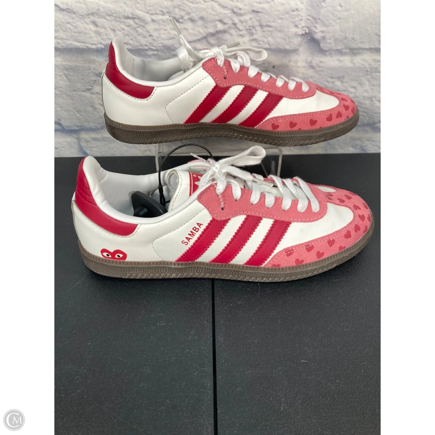 Shoes Sneakers By Adidas In Pink & White, Size: 9