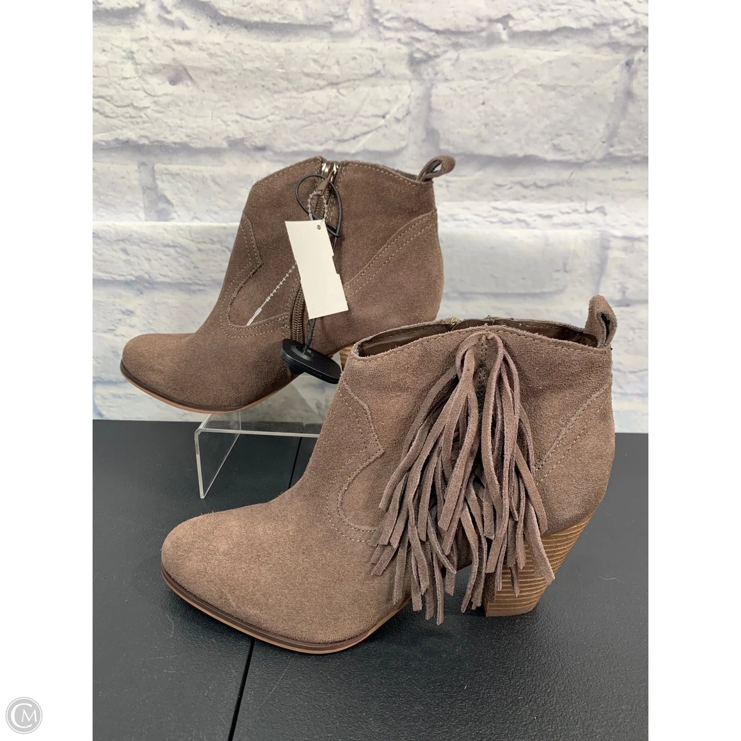 Boots Ankle Heels By Steve Madden In Brown, Size: 10