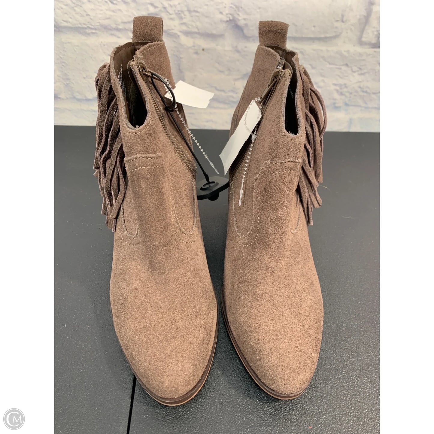 Boots Ankle Heels By Steve Madden In Brown, Size: 10