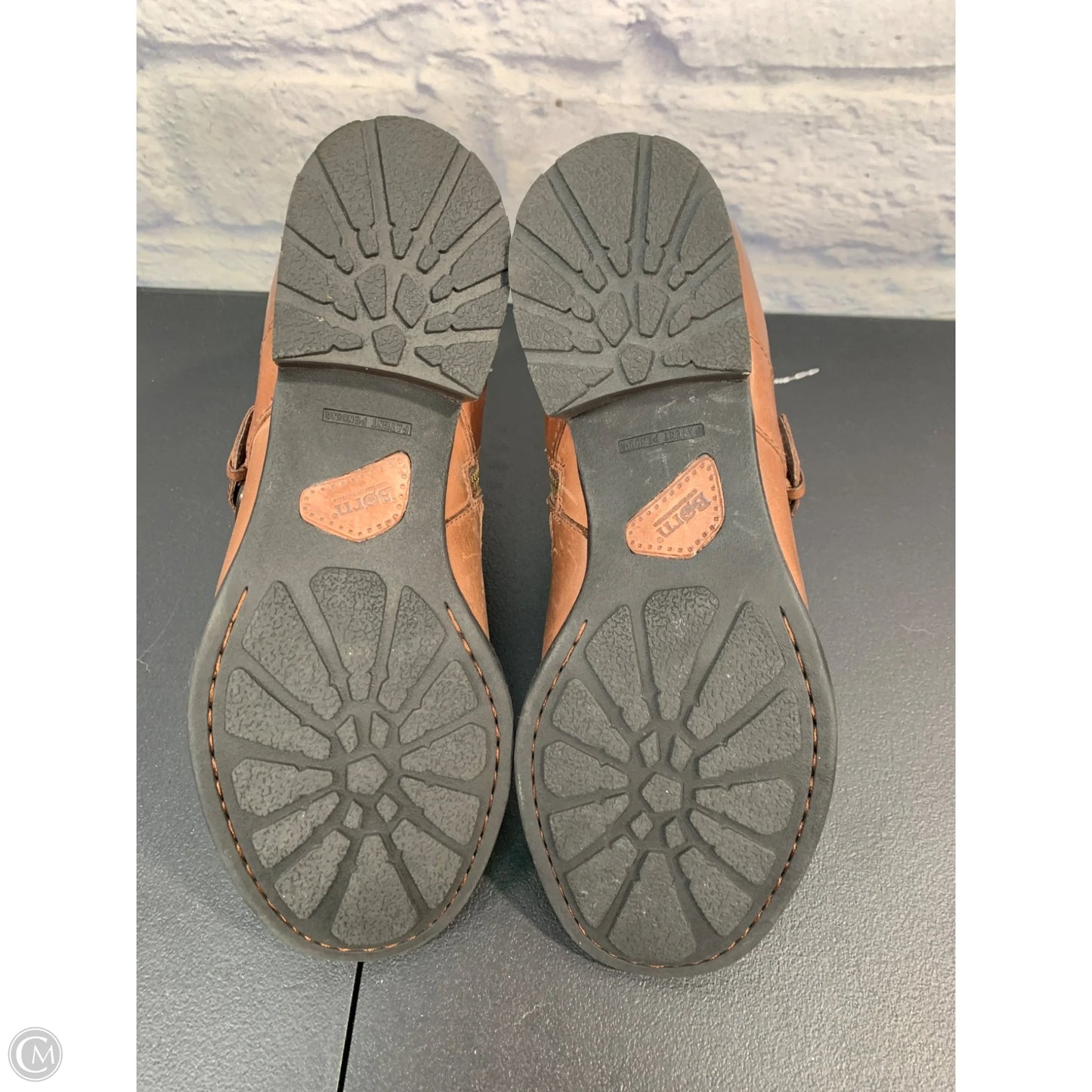 Boots Leather By Born In Brown, Size: 9.5