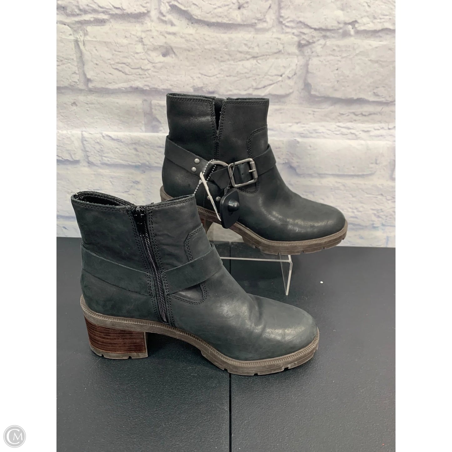 Boots Ankle Heels By Lucky Brand In Black, Size: 10