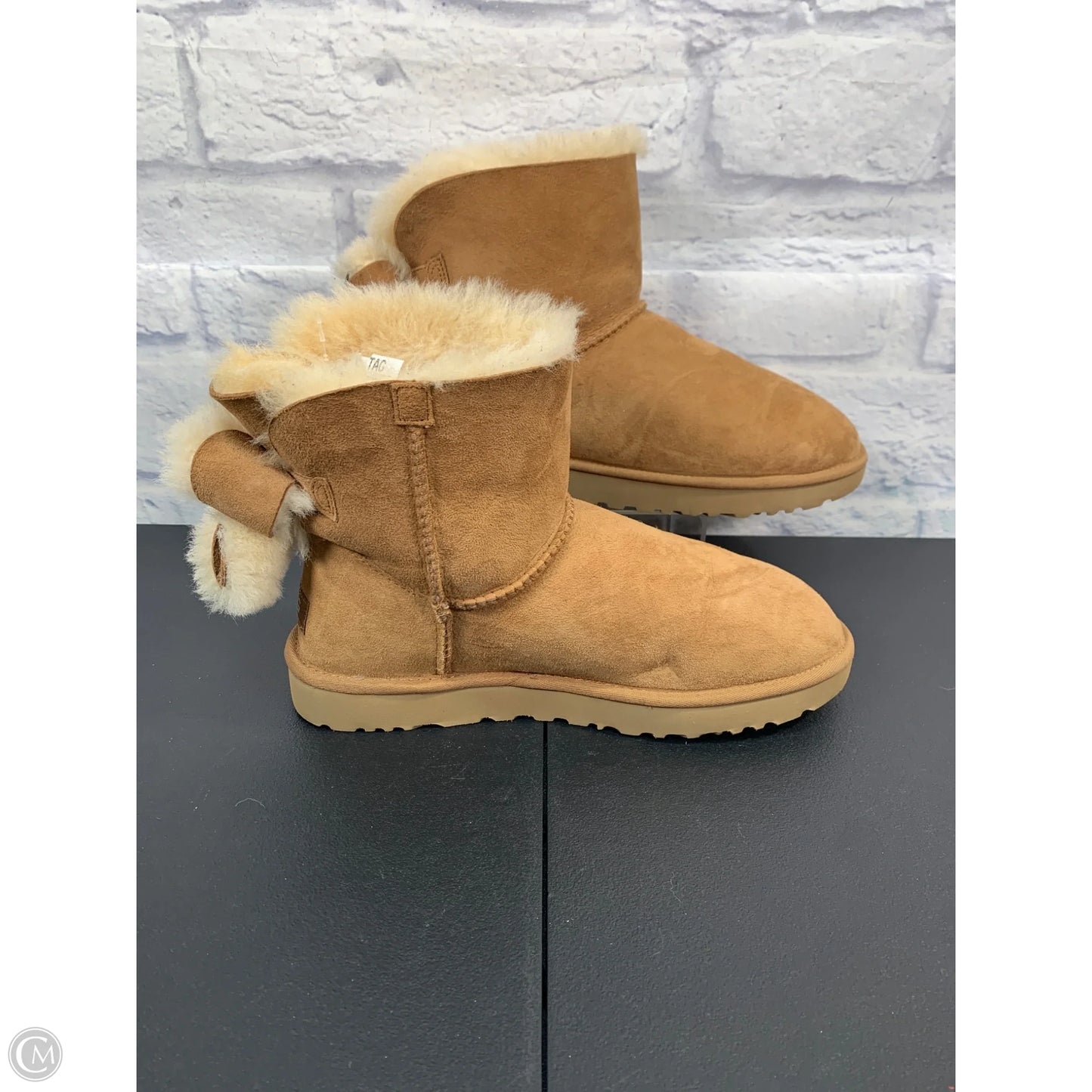 Boots Designer By Ugg In Brown, Size: 10