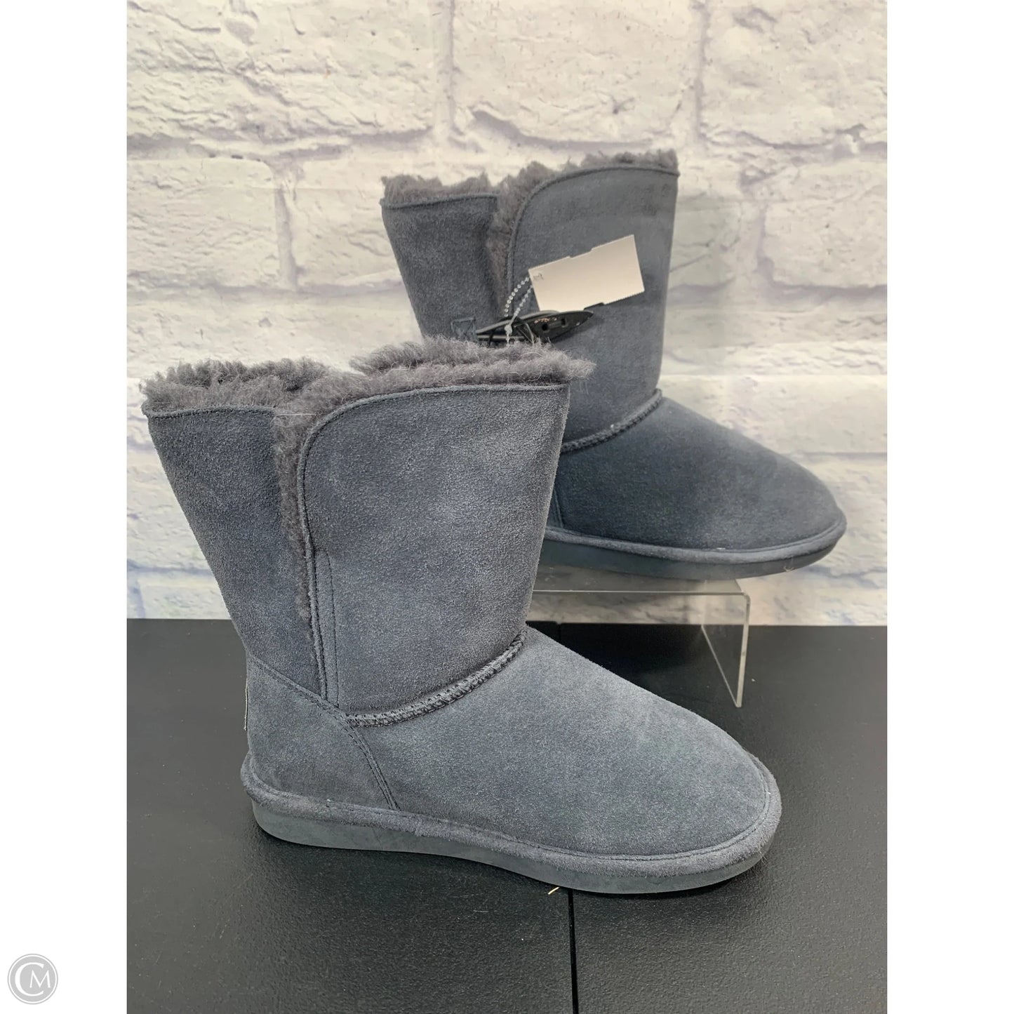 Boots Snow By Bearpaw In Blue, Size: 8