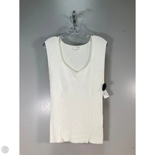 Top Sleeveless By Anthropologie In Cream, Size: Xl