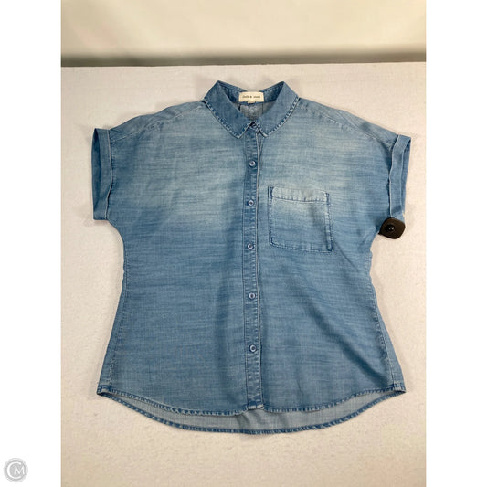 Top Short Sleeve By Cloth & Stone In Blue, Size: S