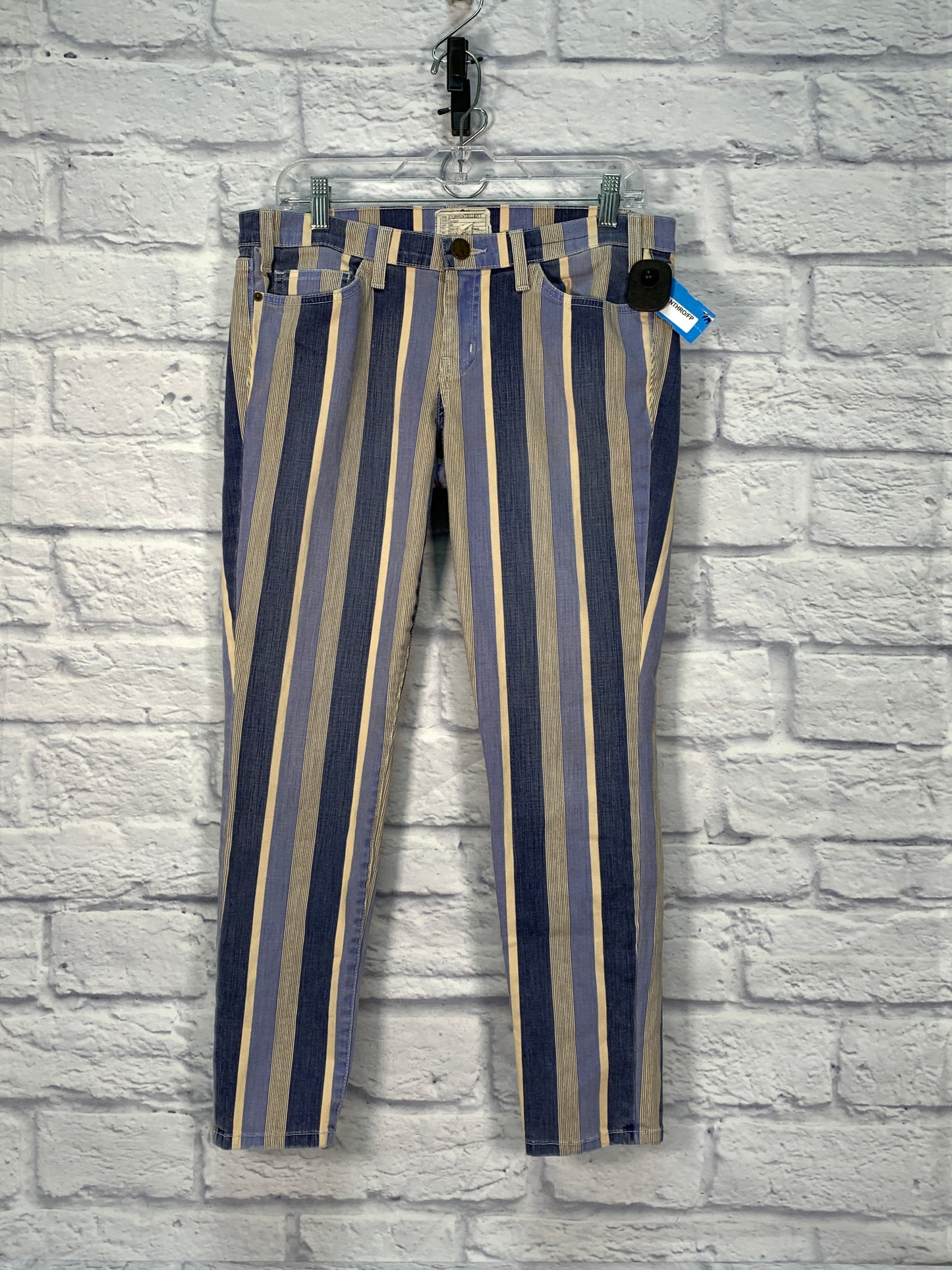 Jeans Skinny By Current Air In Blue & Yellow, Size: 10