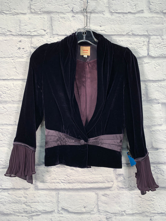 Blazer By Clothes Mentor In Purple, Size: Xs