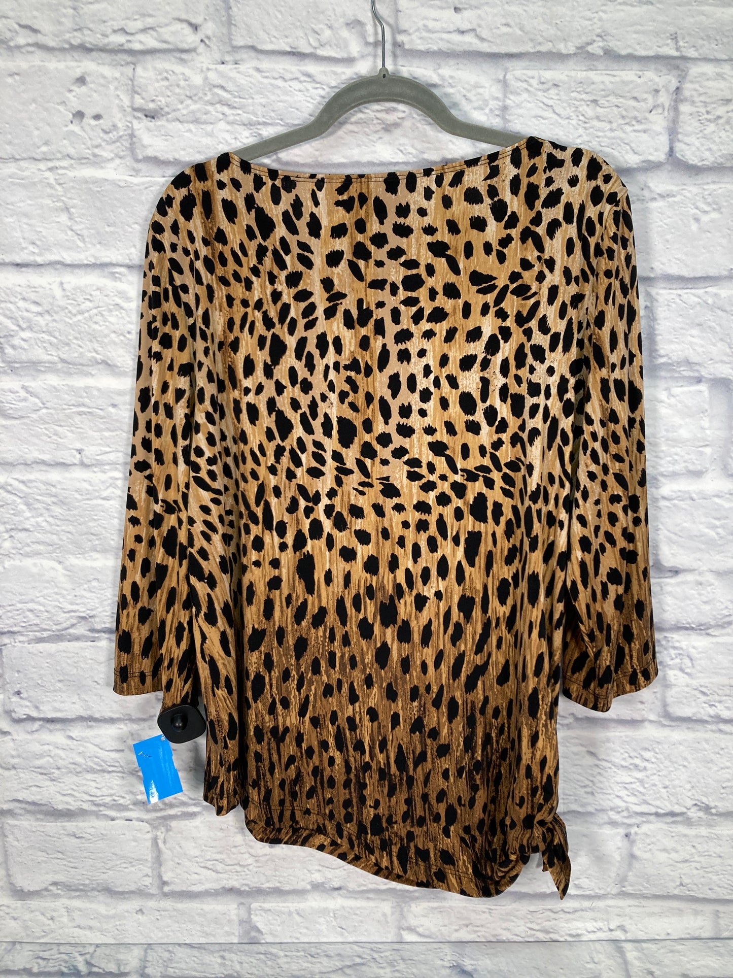 Top Long Sleeve By Chicos In Animal Print, Size: Xl