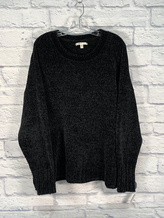 Sweater By Seven 7 In Black, Size: Xxl