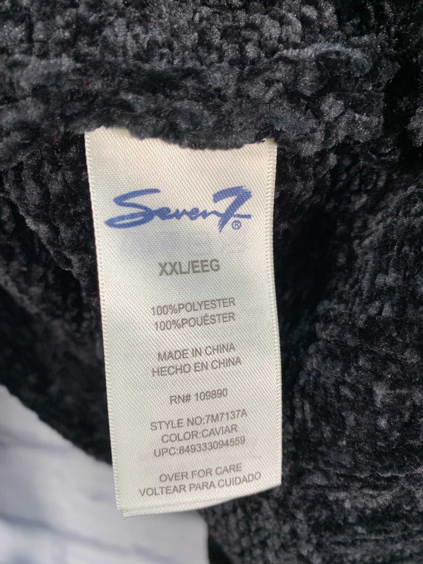 Sweater By Seven 7 In Black, Size: Xxl