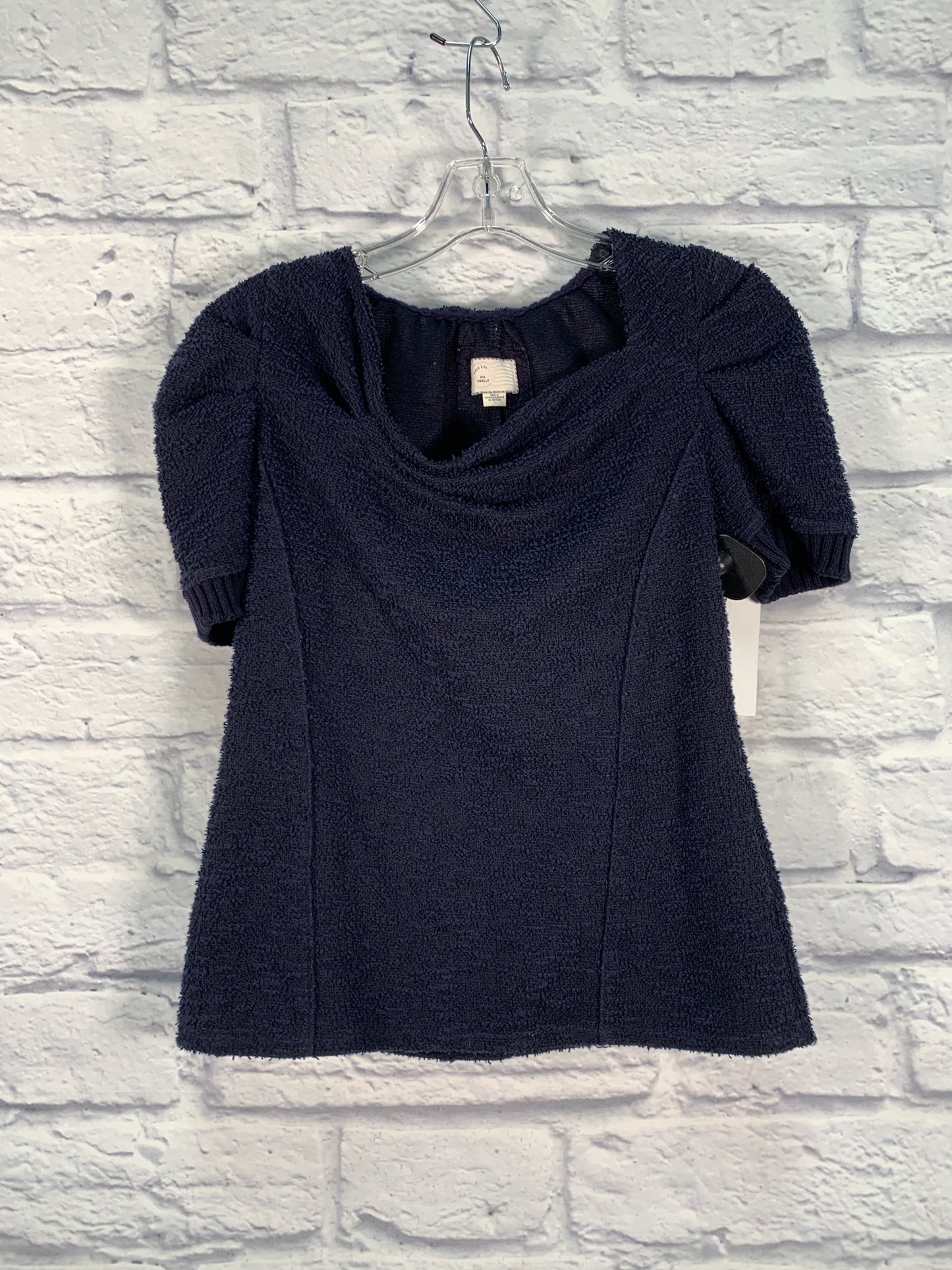 Sweater Short Sleeve By Postmark In Blue, Size: Sp