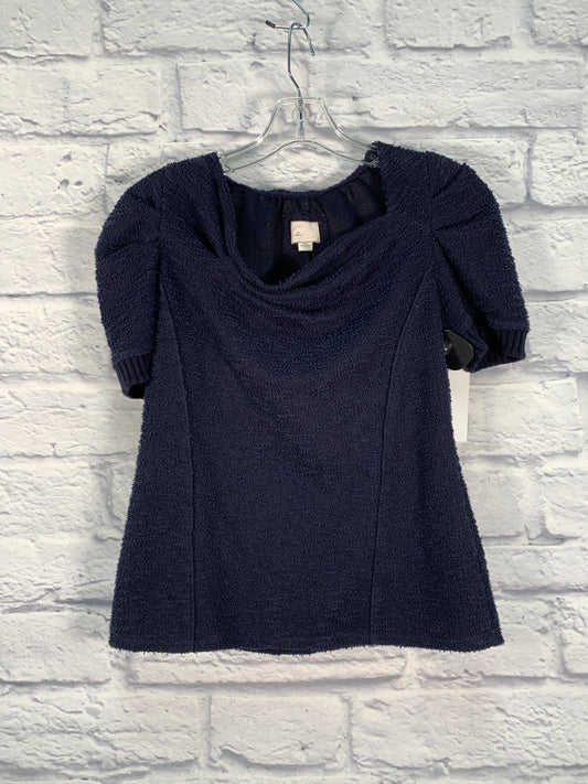 Sweater Short Sleeve By Postmark In Blue, Size: Sp