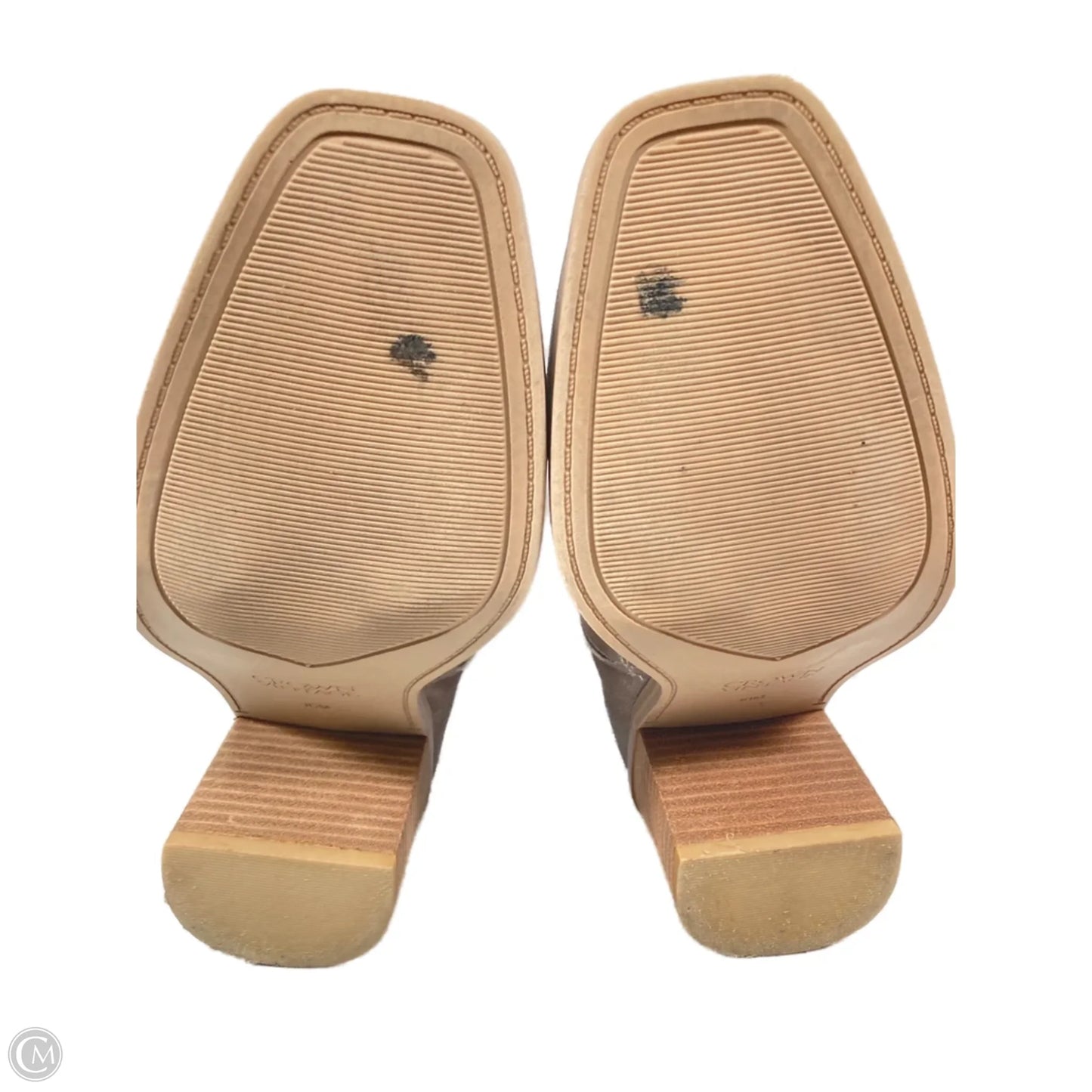 Boots Leather By Crown Vintage In Silver, Size: 10