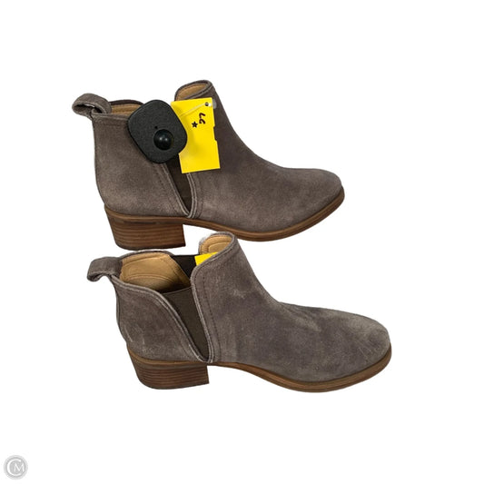 Boots Leather By Lucky Brand In Brown, Size: 7.5