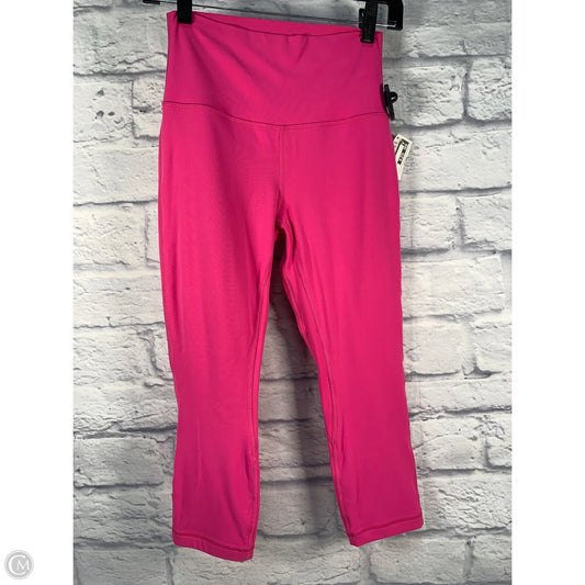 Athletic Capris By Lululemon In Pink, Size: S