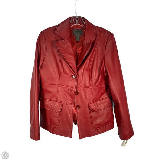 Jacket Leather By John Paul Richard In Red, Size: S