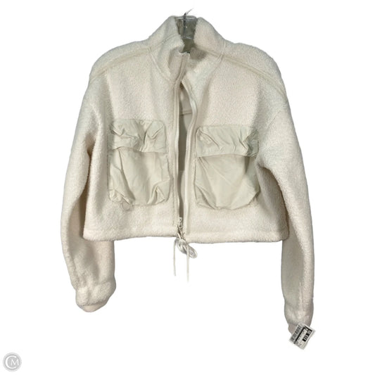 Jacket Faux Fur & Sherpa By Flx In Cream, Size: S