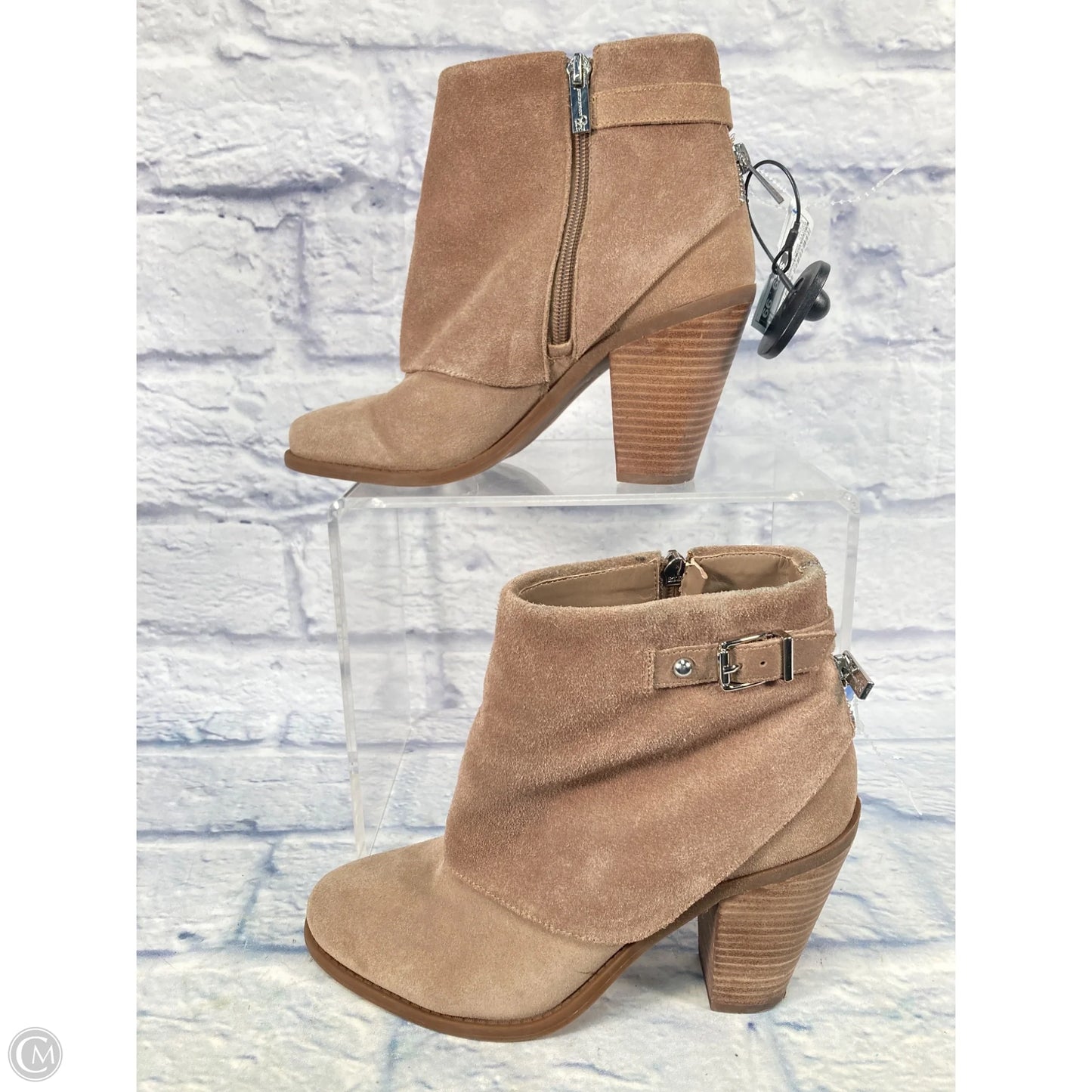 Boots Ankle Heels By Jessica Simpson In Brown, Size: 8.5