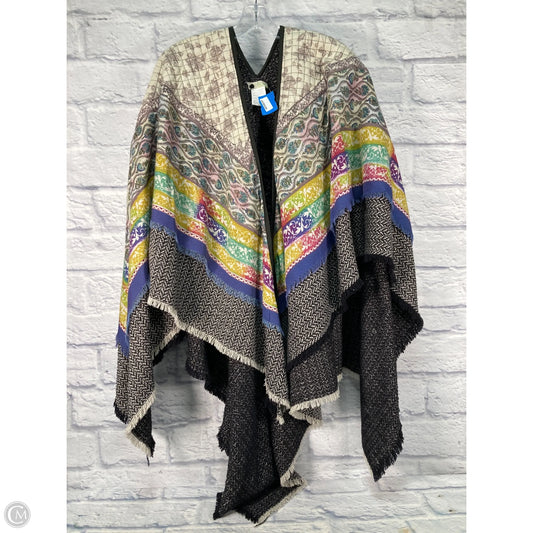 Poncho By Anthropologie In Multi-colored, Size: Osfm