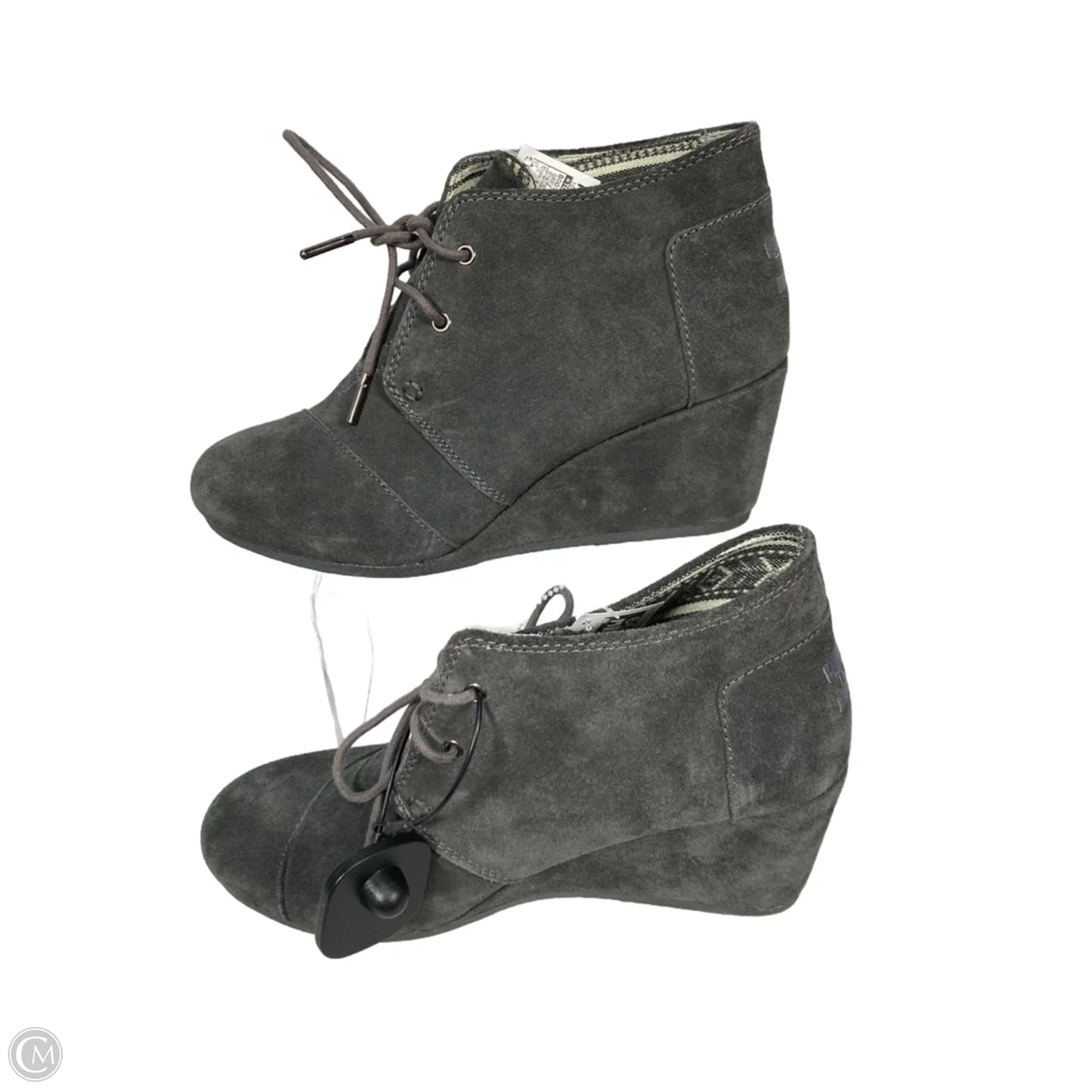 Boots Ankle Heels By Toms In Grey, Size: 10